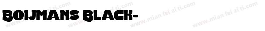 Boijmans Black字体转换
